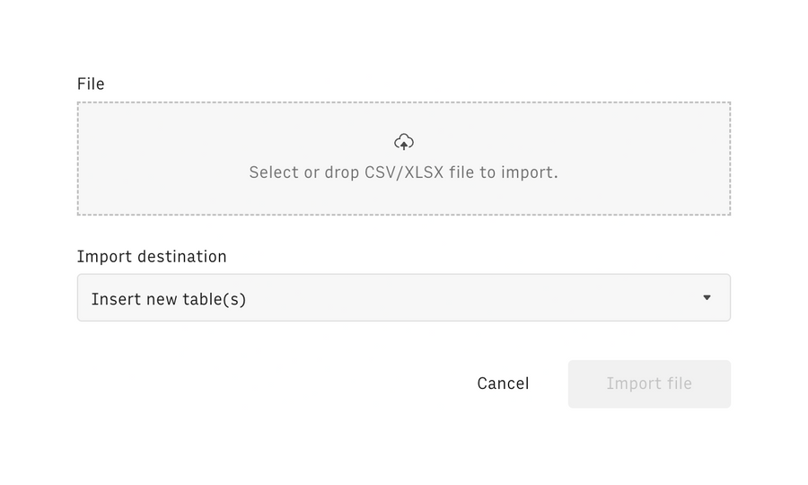 Rows
				file upload input ui component
