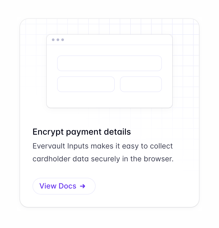 Evervault
				card ui component