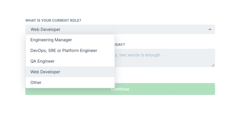 Checkly
				input select ui component