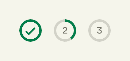 Travelperk
				progress indicator ui component