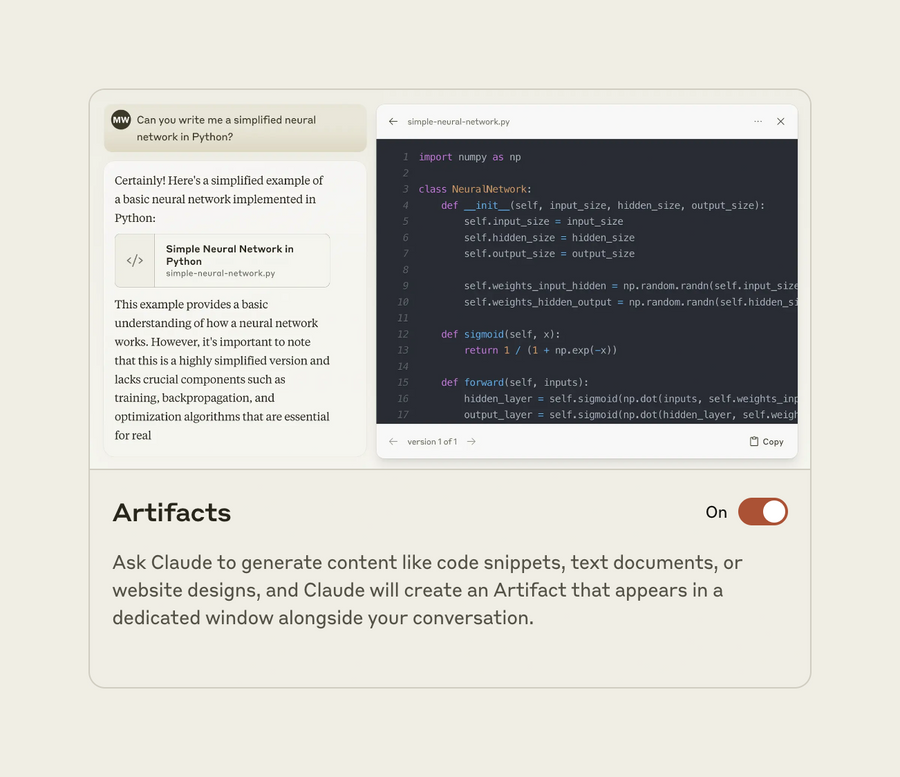 Claude
				toggle/switch ui component