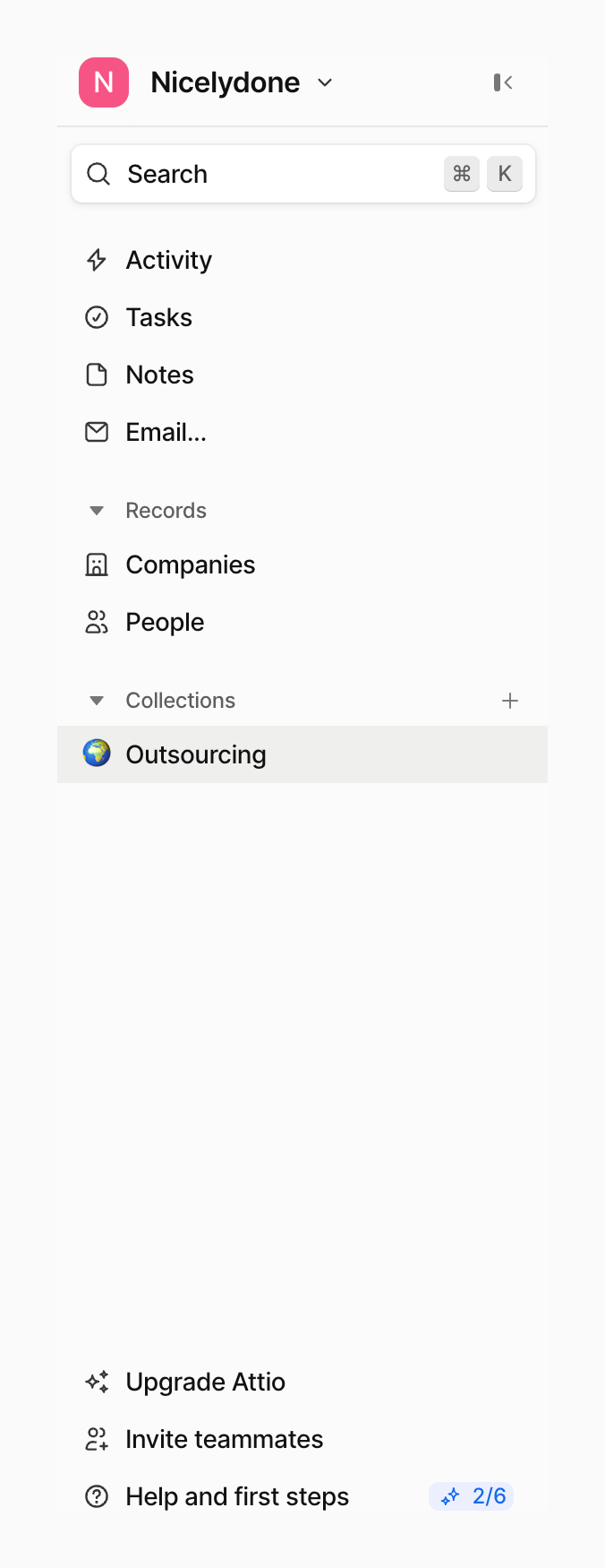 Attio
				vertical navigation ui component