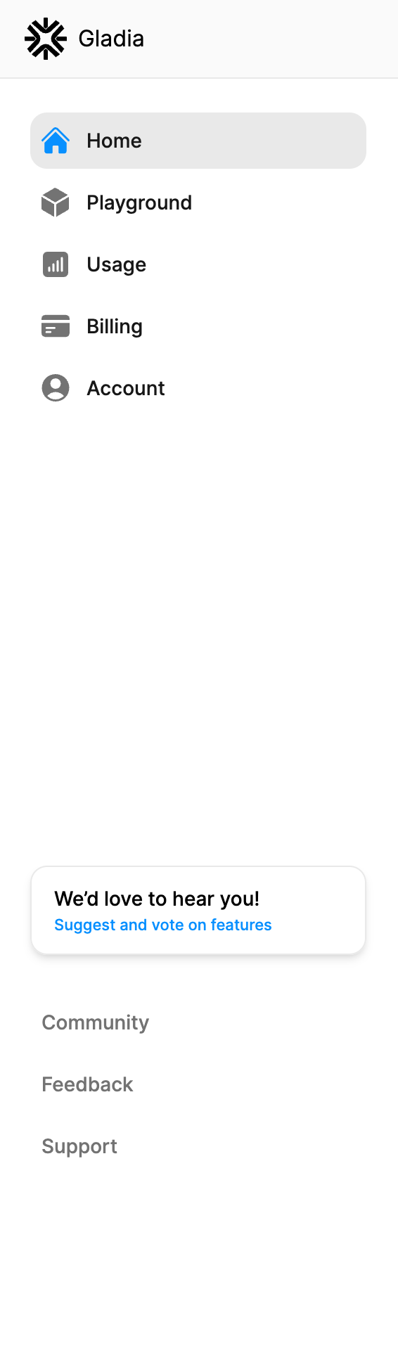 Gladia
				vertical navigation ui component