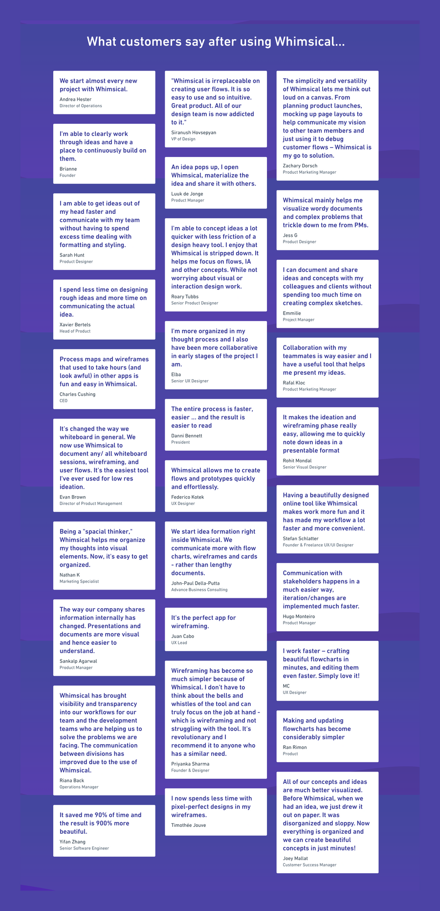 Whimsical
				testimonial ui component