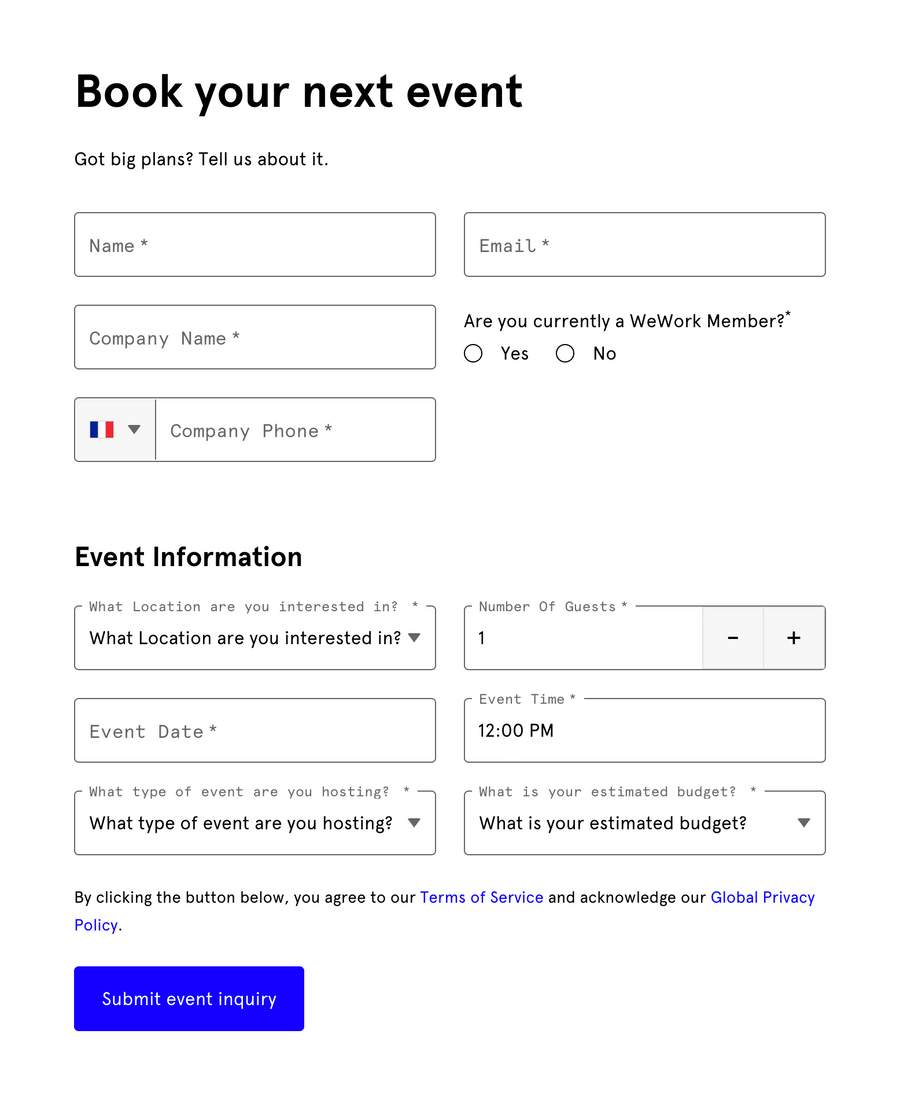 WeWork
				form element ui component