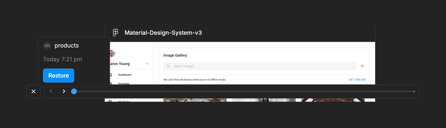 Kitemaker
				timeline & history ui component
