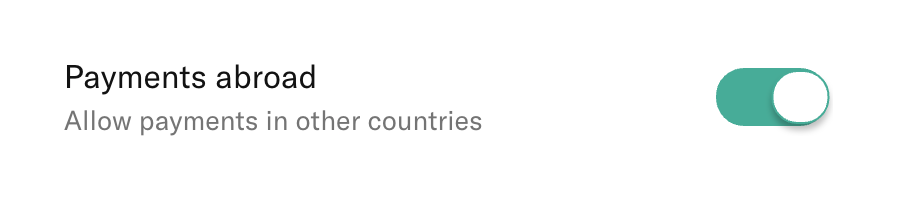 N26
				toggle/switch ui component