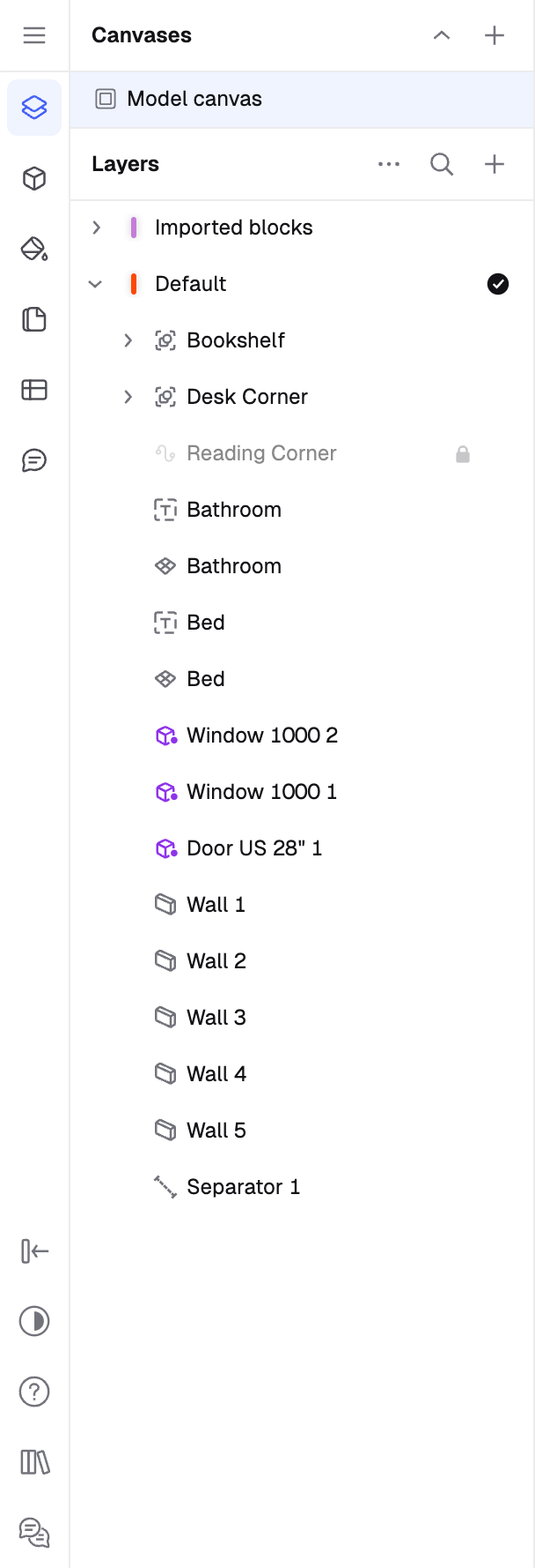 Rayon
			design sidebar tree view ui component