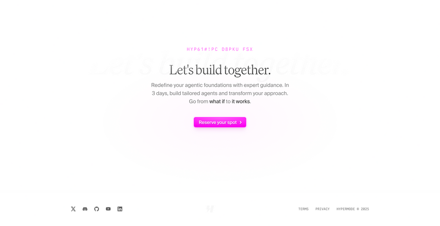 Hypermode
				footer ui component
