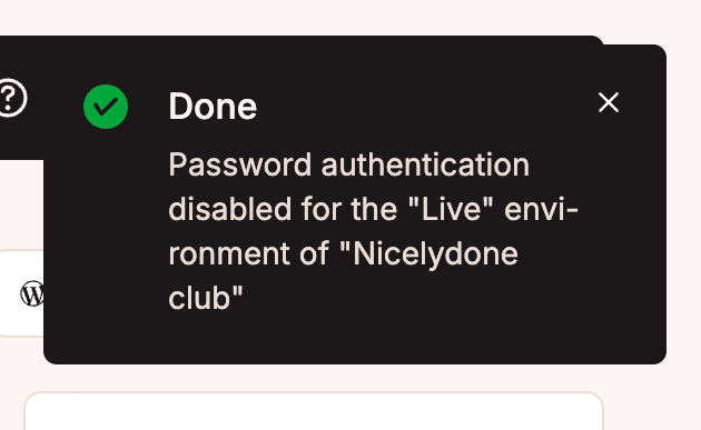 Kinsta
			authentication confirmation security ui component