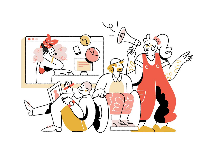 Gusto
				illustration ui component