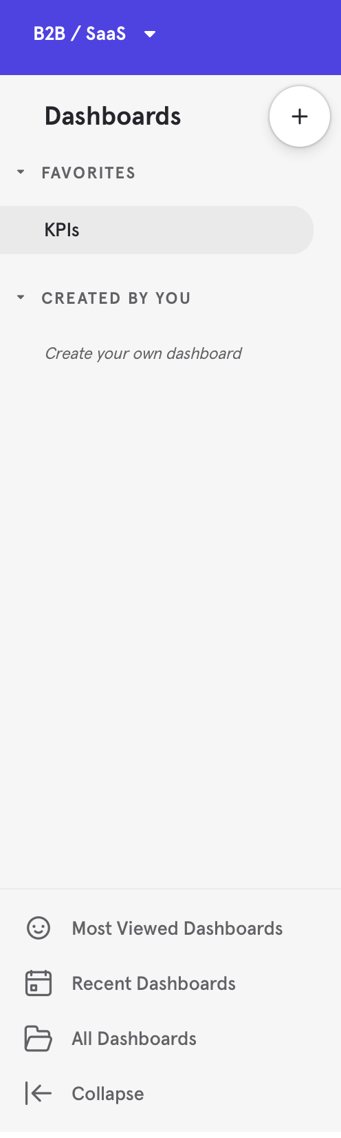 Mixpanel
				vertical navigation ui component