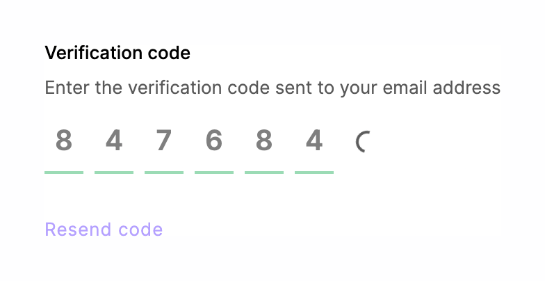 Clerk
				input code ui component