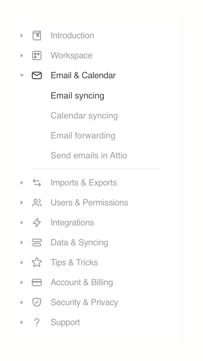 Attio
				vertical navigation ui component