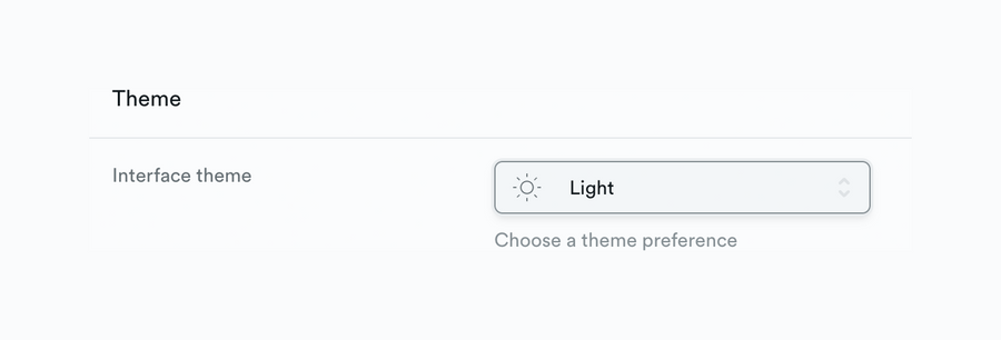 Supabase
				theme settings ui component