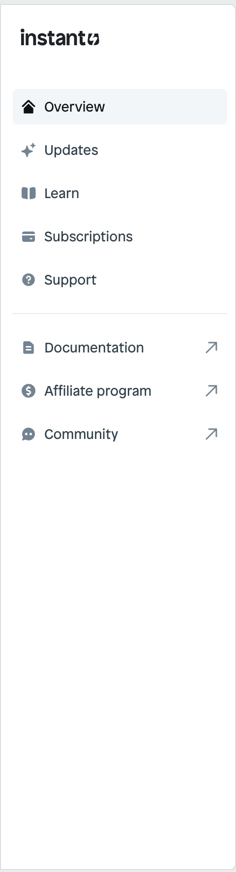 Instant
				vertical navigation ui component