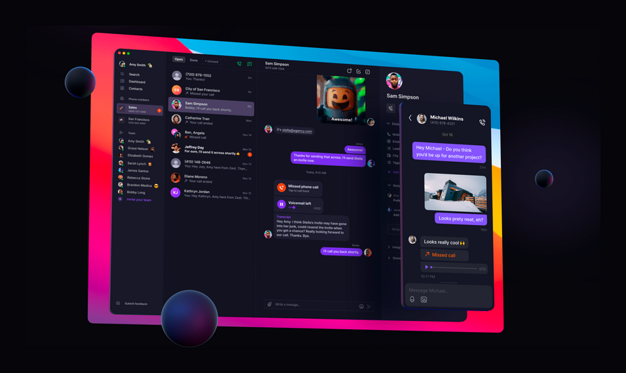 OpenPhone
				illustration ui component