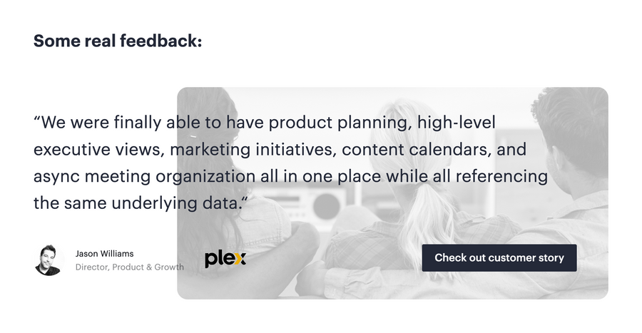Fibery
				testimonial ui component