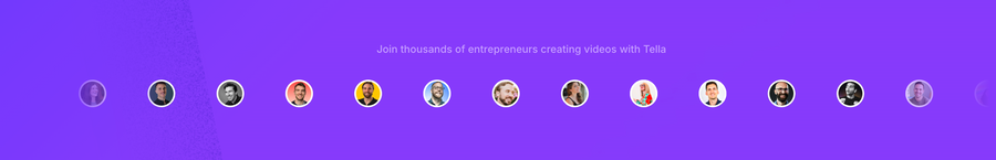 Tella
				testimonial ui component