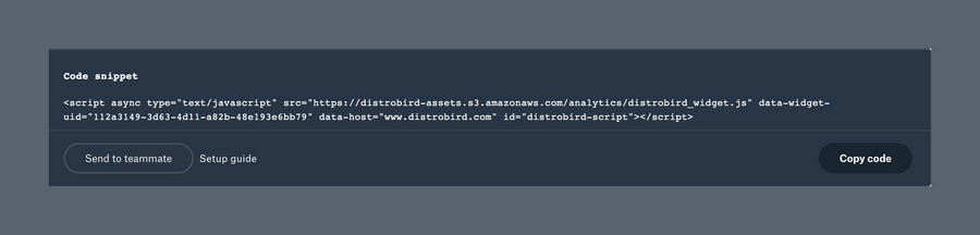 Distrobird
				code block ui component