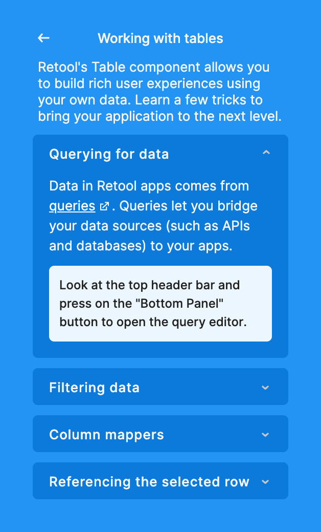 Retool
				accordion ui component