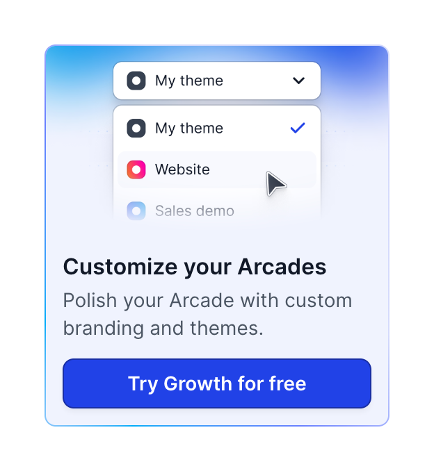 Arcade
				upgrade your plan ui component