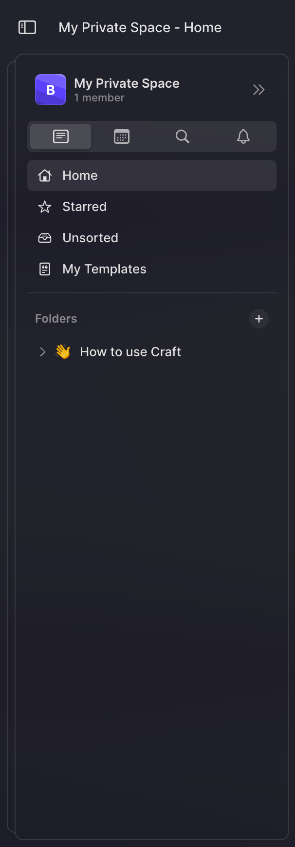 Craft
				vertical navigation ui component