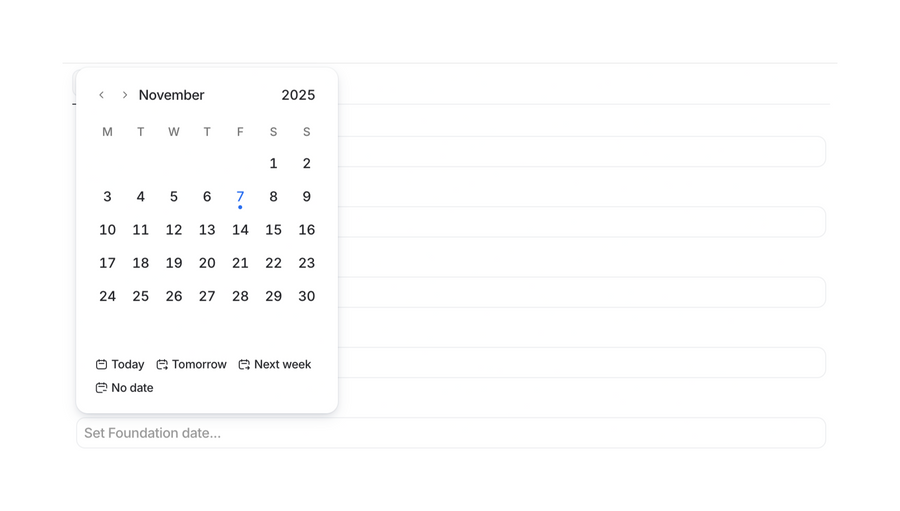 Attio
				datepicker ui component