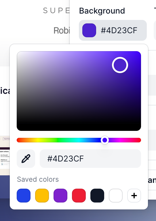 Arcade
				color picker ui component