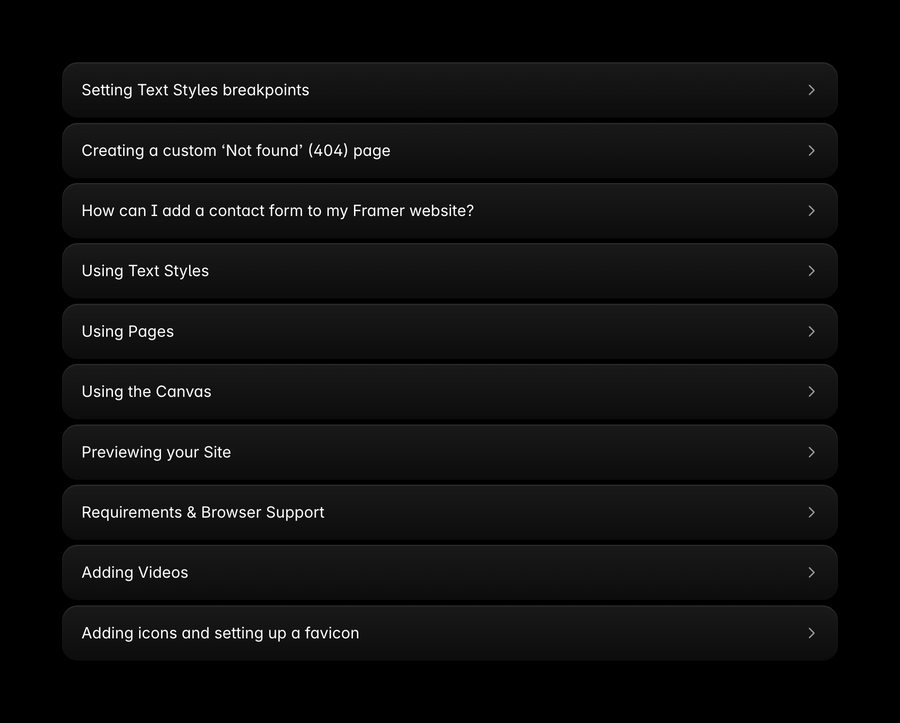 Framer
				accordion ui component