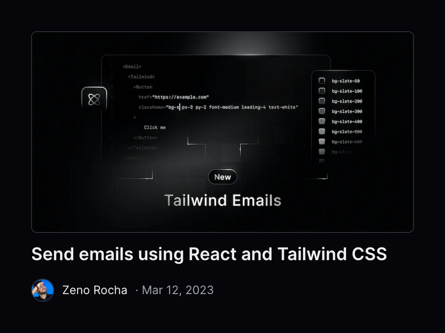Resend
				card ui component