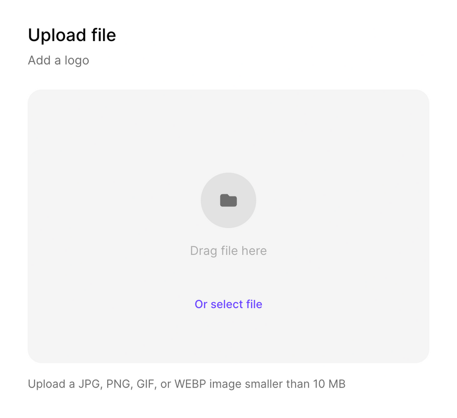 Clerk
				file upload input ui component