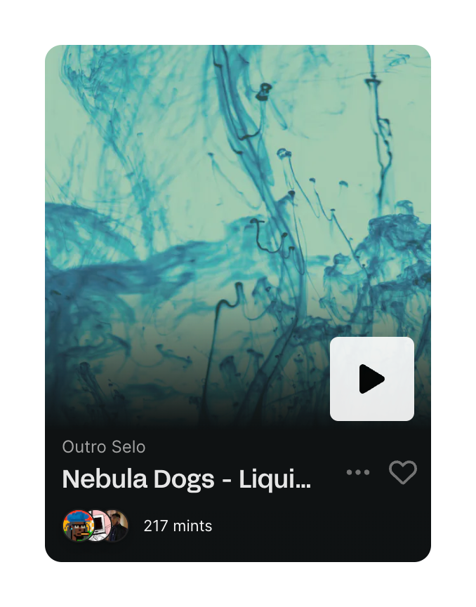 Sound.xyz
				card ui component