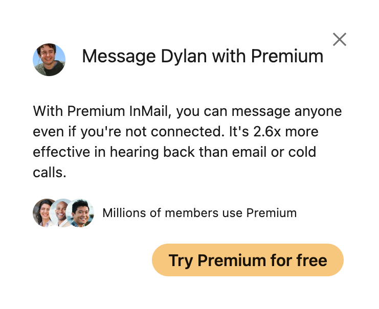 Linkedin
				upgrade your plan ui component