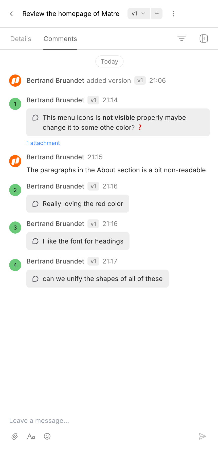 Workflow
			design collaboration review ui component