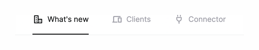 Twingate
				tabs ui component