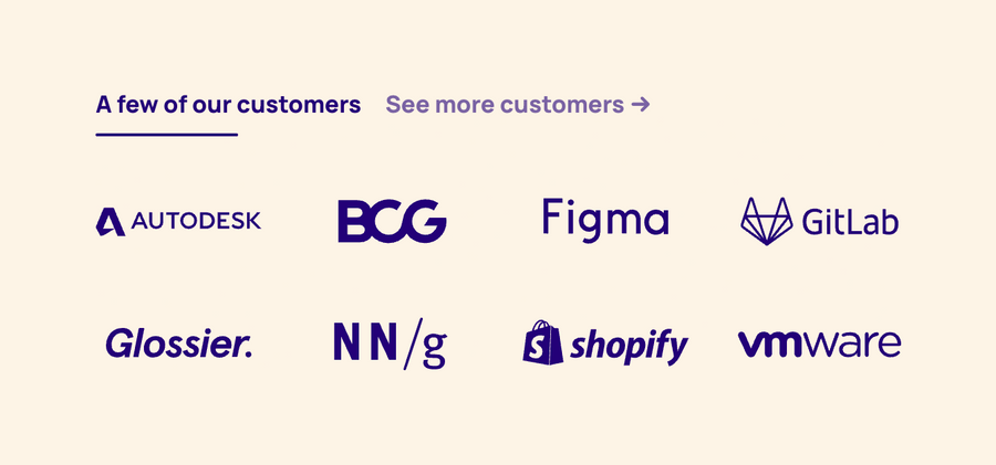 Dovetail
				social proof ui component