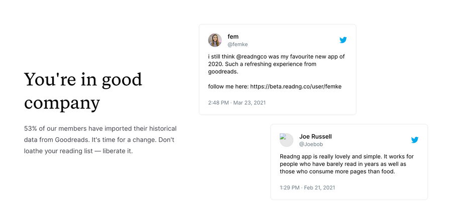 Oku
				testimonial ui component