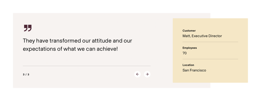 Rippling
				testimonial ui component