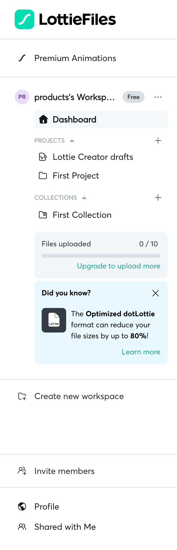 Lottie
				vertical navigation ui component