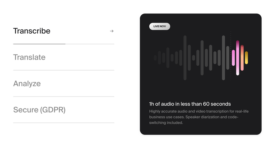 Gladia
				tabs ui component