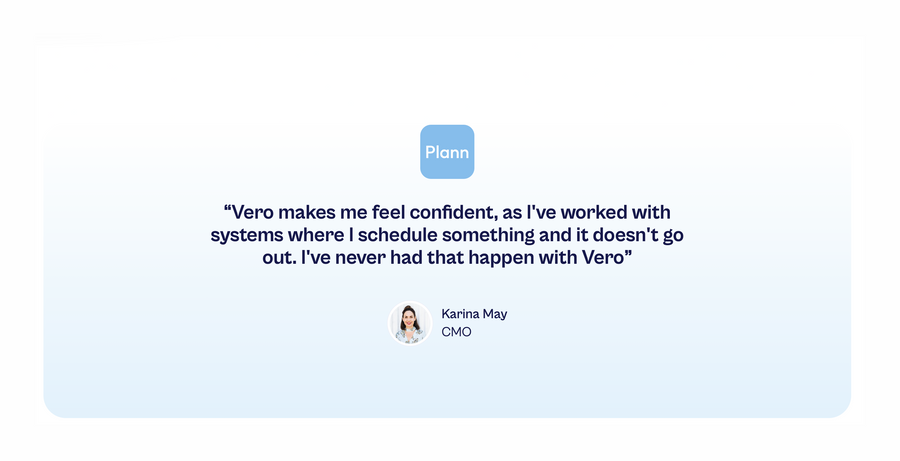 Vero
				testimonial ui component