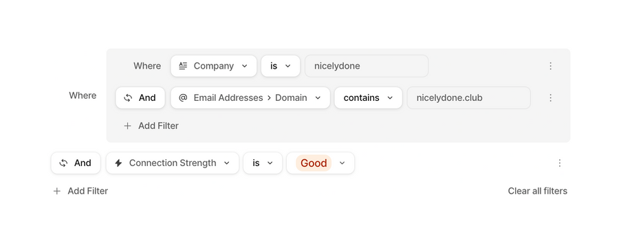 Attio
				query builder ui component