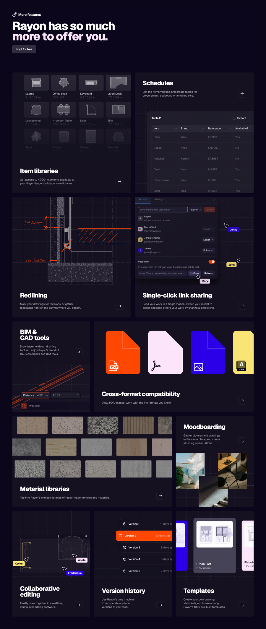 Rayon
				bento box ui component