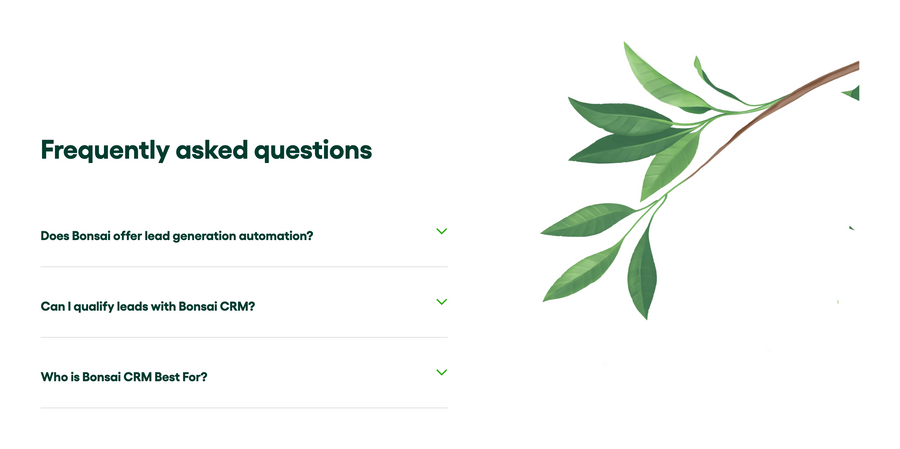 Bonsai
				faq ui component