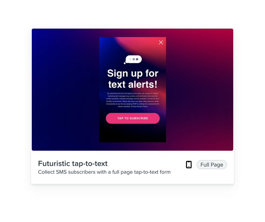 Klaviyo
				card ui component
