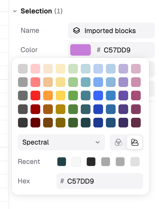 Rayon
				color picker ui component