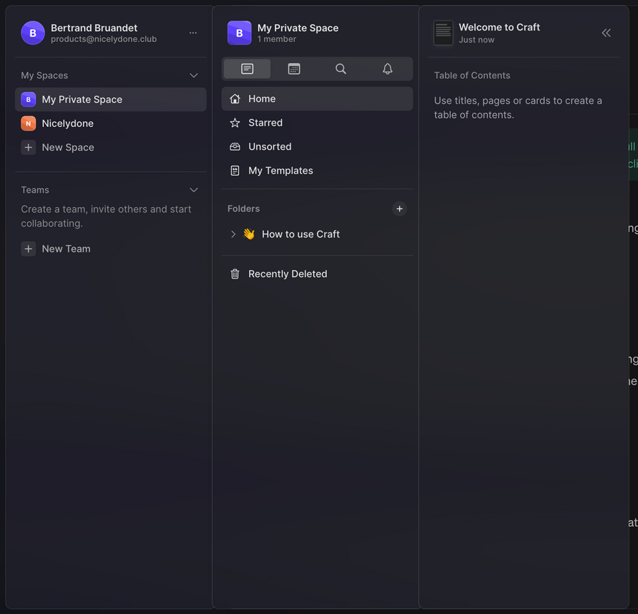 Craft
				vertical navigation ui component