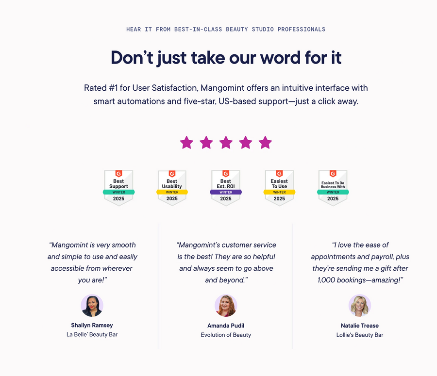 Mangomint
				testimonial ui component