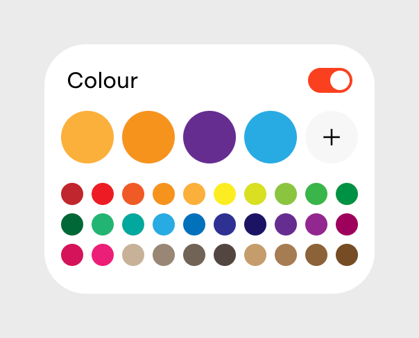 Exactly
				color picker ui component
